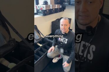 Ever wonder how an NBA team packs all their sneakers for the road? 👟🏀 #shoes #travel #bts