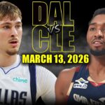 Dallas Mavericks vs Cleveland Cavaliers Full Game Highlights – March 13, 2026 | NBA Season