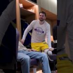 No ice bath for Luka 😂 #lakers