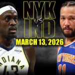 New York Knicks vs Indiana Pacers Full Game Highlights – March 13, 2026 | NBA Season