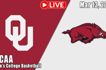 Arkansas vs. Oklahoma LIVE HD 3/13/2026 | Men's College Basketball Mar 13, 2026 LIVE