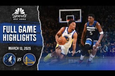 Warriors vs. Timberwolves highlights: Top plays in Golden State's 127-117 loss | NBC Sports BA