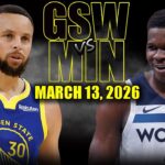 Golden State Warriors vs Minnesota Timberwolves Full Game Highlights – March 13, 2026 | NBA Season