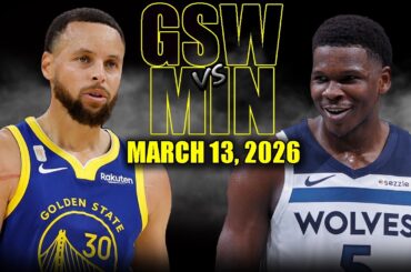 Golden State Warriors vs Minnesota Timberwolves Full Game Highlights – March 13, 2026 | NBA Season