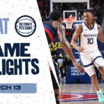 Memphis Grizzlies Highlights vs  Detroit Pistons (3/13/26)