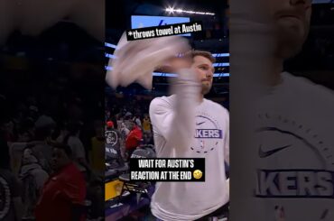 Never a dull moment with Luka & Austin 😂 #lakers