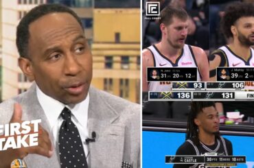 FIRST TAKE | Stephen A. IMPRESSED by Jokic triple-double, Murray 39 Pts lead Nuggets win over Spurs