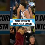 Olha o Curry comemorando a cesta do Gui! 👏🇧🇷 #nba #basquete #shorts