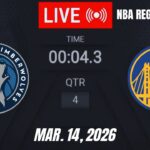 NBA LIVE! Golden State Warriors vs Minnesota Timberwolves | March 14, 2026  | Warriors vs MIN | 2K26