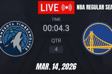 NBA LIVE! Golden State Warriors vs Minnesota Timberwolves | March 14, 2026  | Warriors vs MIN | 2K26