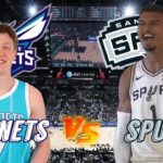 Charlotte Hornets vs San Antonio Spurs Live Play by Play & Scoreboard