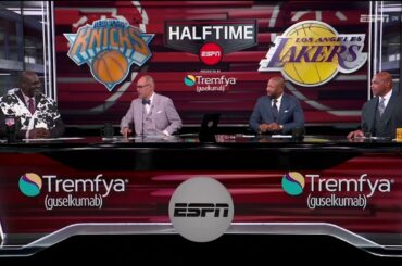 Inside The NBA | Chuck & Shaq react to Reaves & Doncic help Lakers lead Knicks 54-49 at the half