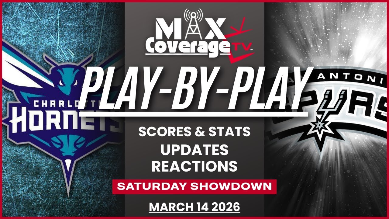 🔴LIVE - Charlotte Hornets vs San Antonio Spurs - Play-By-Play & Reactions (3/14/26)
