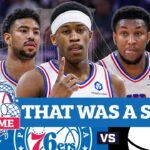 Justin Edwards, Sixers Narrowly ESCAPE With Much-Needed Win Over Nets | PHLY Sixers Postgame
