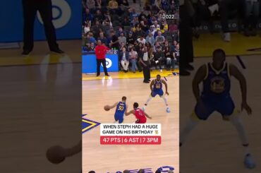 Take a look back at Stephen Curry recording 47 points on his birthday in 2022 👨‍🍳