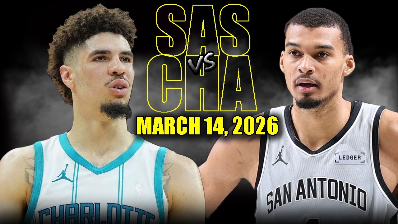 San Antonio Spurs vs Charlotte Hornets Full Game Highlights - March 14, 2026 | NBA Highlights