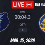 NBA LIVE! Golden State Warriors vs Memphis Grizzlies | March 15, 2026 | NBA Regular Season | 2K26
