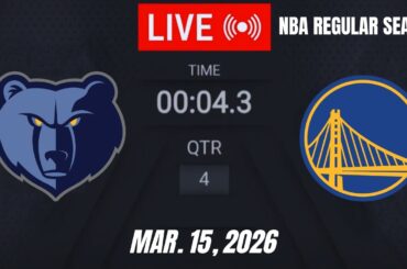 NBA LIVE! Golden State Warriors vs Memphis Grizzlies | March 15, 2026 | NBA Regular Season | 2K26