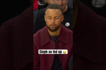 Steph going through it 😅