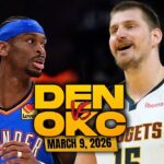 Denver Nuggets vs Oklahoma City Thunder Full Game Highlights | Mar 9, 2026 | FreeDawkins