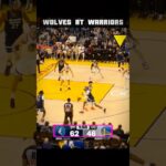 Steph Not Impressed by Edwards’ Three and Stare 🤦‍♂️ Wolves at Warriors #nba #shorts
