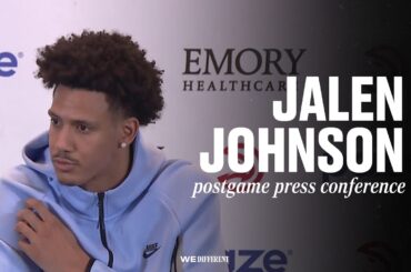 Hawks vs. Bucks Postgame Press Conference: Jalen Johnson