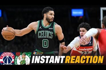 INSTANT REACTION: Tatum, Queta power Celtics to 111–100 win over Wizards