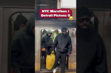 Pistons players had to ride the subway 🏀