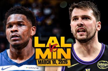 Los Angeles Lakers vs Minnesota Timberwolves Full Game Highlights | Mar 10, 2026 | FreeDawkins