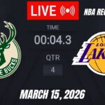 NBA LIVE! Los Angeles Lakers vs Milwaukee Bucks | March 16, 2026 | Bucks vs Lakers 2K26 Live