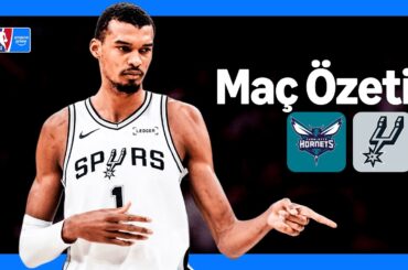 Charlotte Hornets - San Antonio Spurs | Maç Özeti | NBA | Prime Video Türkiye