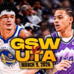 Golden State Warriors vs Utah Jazz Full Game Highlights | Mar 9, 2026 | FreeDawkins