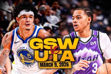 Golden State Warriors vs Utah Jazz Full Game Highlights | Mar 9, 2026 | FreeDawkins