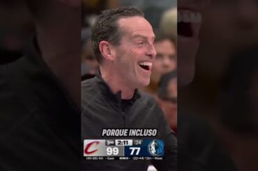 La anecdótica jugada que nunca antes se había visto en la NBA #mavericks #clevelandcavaliers #nba