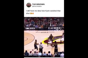 Kyrie swished that shot 🤯 | #nba #kyrieirving #clevelandcavaliers #basketball #funny #memes