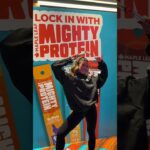 Raptors fans showing love at the Maple Leaf Foods Mighty Protein Sticks activation. 💪