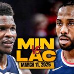 Los Angeles Clippers vs Minnesota Timberwolves Full Game Highlights | Mar 11, 2026 | FreeDawkins