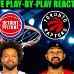 Detroit Pistons vs Toronto Raptors NBA Play-By-Play Reaction 3/15/26 LIVE