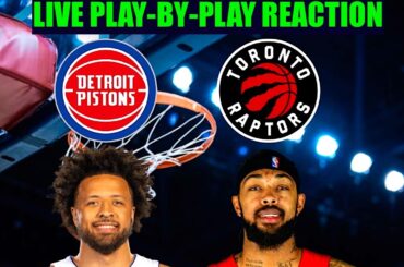 Detroit Pistons vs Toronto Raptors NBA Play-By-Play Reaction 3/15/26 LIVE