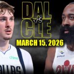Cleveland Cavaliers vs Dallas Mavericks Full Game Highlights – March 15, 2026 | NBA Season