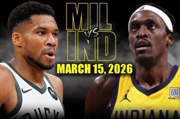 Milwaukee Bucks vs Indiana Pacers Full Game Highlights – March 15, 2026 | NBA Season