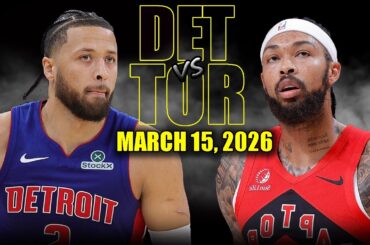 Detroit Pistons vs Toronto Raptors Full Game Highlights – March 15, 2026 | NBA Season
