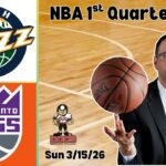 Jazz vs Kings | NBA First Quarter | Raphael's NBA Betting Picks & Predictions | Sunday 3/15/26