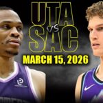 Utah Jazz vs Sacramento Kings Full Game Highlights – March 15, 2026 | NBA Season