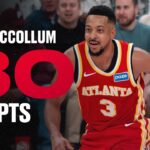 CJ McCollum drops 30 Points with 7 threes in Hawks 9th Win in a Row