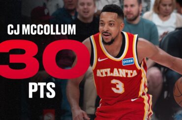 CJ McCollum drops 30 Points with 7 threes in Hawks 9th Win in a Row