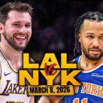 Los Angeles Lakers vs New York Knicks Full Game Highlights | Mar 8, 2026 | FreeDawkins
