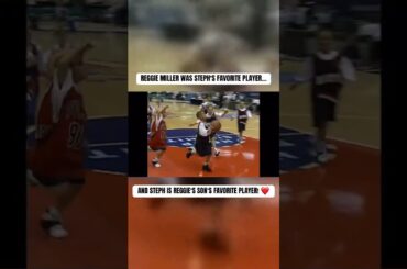 Full circle moment for Reggie Miller + Steph Curry! ❤️