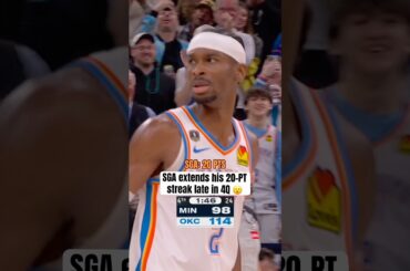 SGA extends his streak to 128 games 🔥