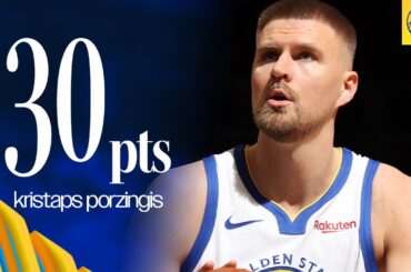 Kristaps Porzingis First 30 Point Game with Golden State Warriors